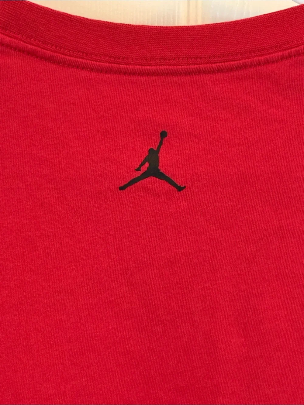 Jordan Air Jordan 1 Sneaker Logo Red T Shirt Men’s Large Embroidered Jumpman